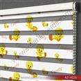 Baskılı Zebra Perde Tweety Desen