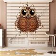 Poster Baskılı  Zebra Perde  SZR-1036 Baykuş Desen