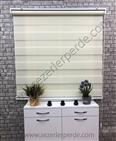 Yeni Sezon Zebra Perde Micro Plise Krem