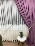 Düz Fon Perde Ada Lila V:21