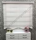 %25 İndirimli Yeni Sezon Zebra Perde Micro Plise Pudra