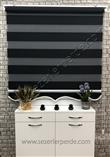 %25 İndirimli Yeni Sezon Plise Zebra Perde Siyah