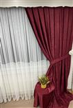 Yeni Sezon Fon Perde New Soft Bordo